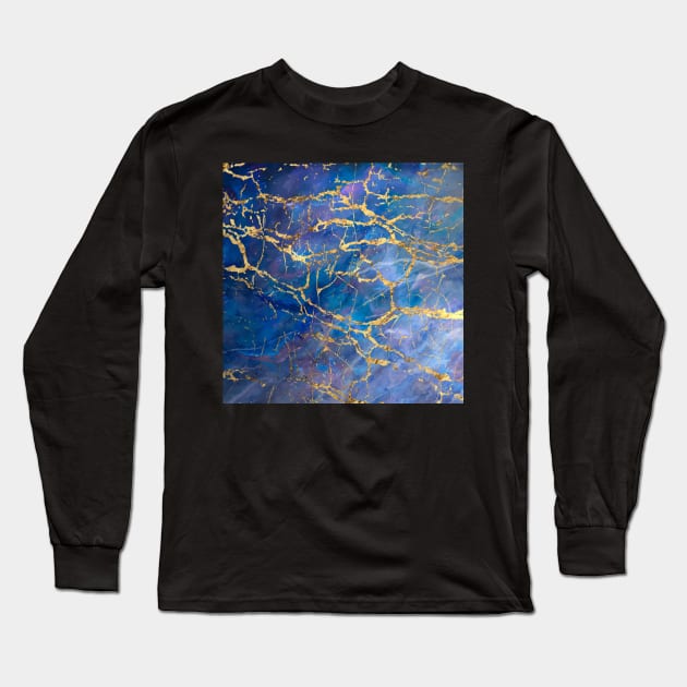 Blue Marble Long Sleeve T-Shirt by NOMAD73